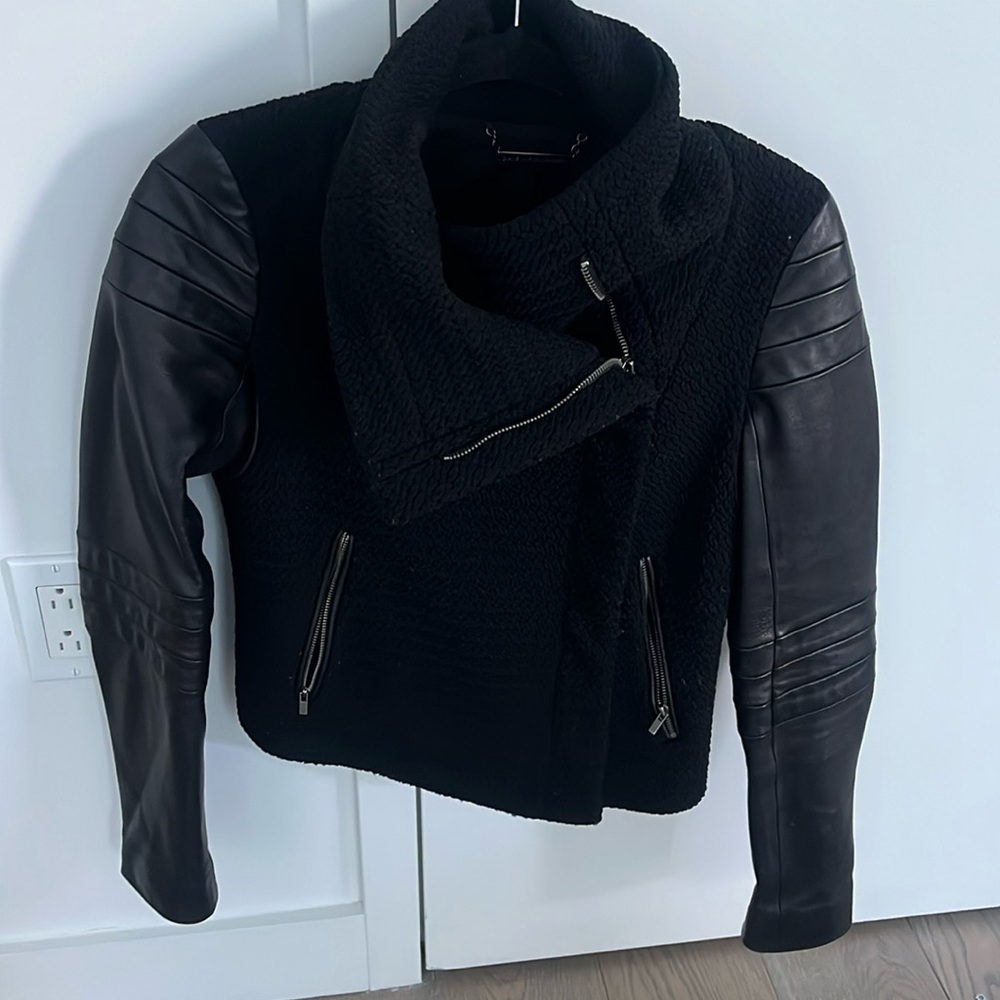 Designer leather jackets DVF